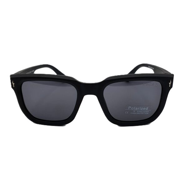 Bolivar × PRADA Sunglasses | UV400 Polarized – Black Matte Rectangle (Unisex)
