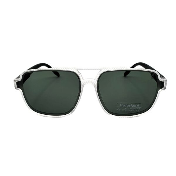 WhatsApp Image 2025-09-02 at 5.25.55 AM (3) نظارة شمسية بوليفار × موريل | مستطيل أخضر شفاف – حماية UV400 مستقطبة