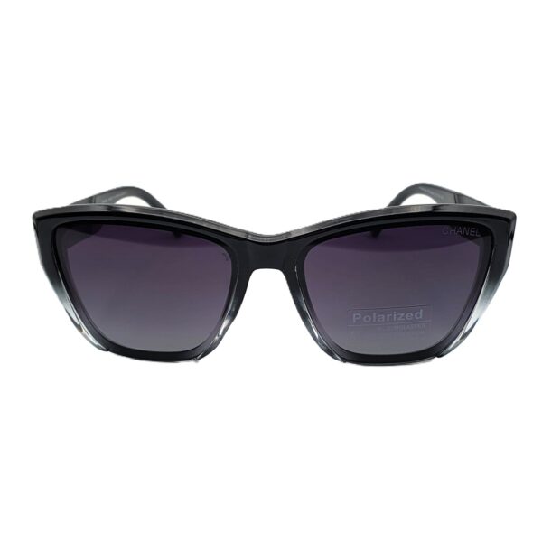Bolivar × CHANEL Sunglasses | UV400 Polarized – Black & Transparent Wayfarer (Elegant Women)