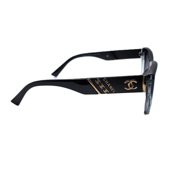 Bolivar × CHANEL Sunglasses | UV400 Polarized – Black & Transparent Wayfarer (Elegant Women)