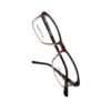 BOLIVAR & TOMMY BROWN AK31308 Full-Rim Rectangular Eyeglasses in Gradient Brown for Small Faces