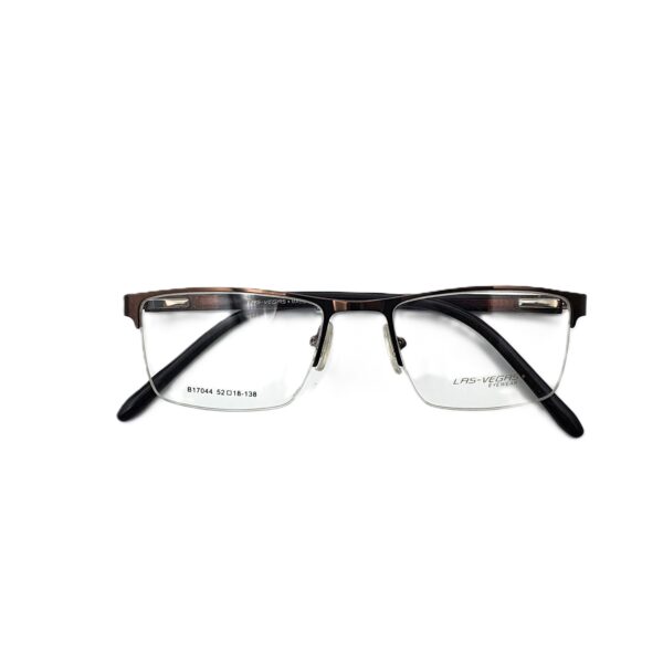 BOLIVAR LAS -VEGAS B17044 Half Rim Rectangular Eyeglasses – Stylish & Lightweight for Small Faces