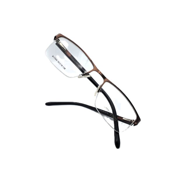 BOLIVAR LAS -VEGAS B17044 Half Rim Rectangular Eyeglasses – Stylish & Lightweight for Small Faces