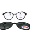 WhatsApp Image 2025-09-16 at 9.24.48 PM (4) Stylish BOLIVAR Rafale Eyeglasses with Clip-on Sunglasses – SO TRC-190 Round Full Rim Frame for Men & Women