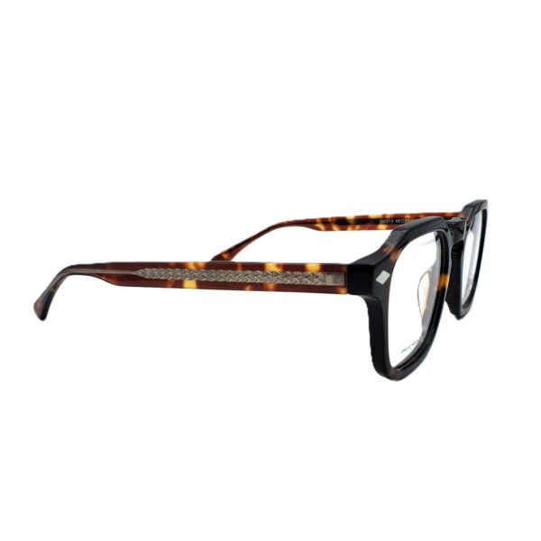 نظارة طبية بوليفار كود 14067 | إطار أسيتات فاخر بتصميم سداسي