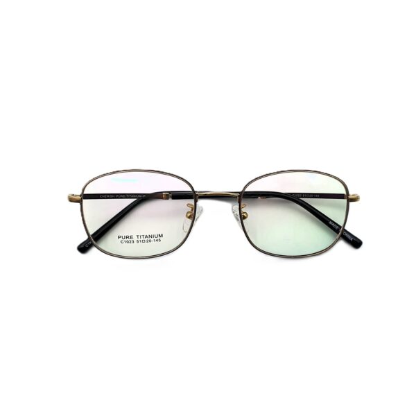 نظارة بوليفار 14073 | إطار طبي من التيتانيوم النقي للجنسين - لون نحاسي ذهبي