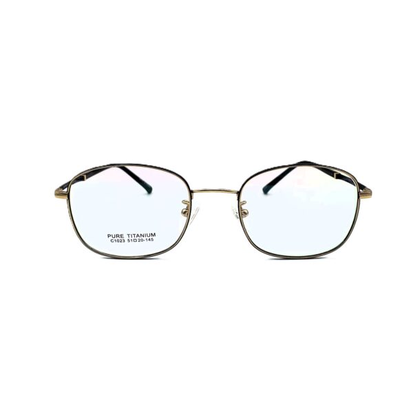 نظارة بوليفار 14073 | إطار طبي من التيتانيوم النقي للجنسين - لون نحاسي ذهبي