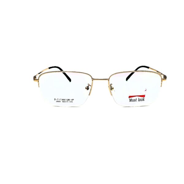 نظارة طبية بوليفار تيتانيوم نصف إطار | كود: 14077