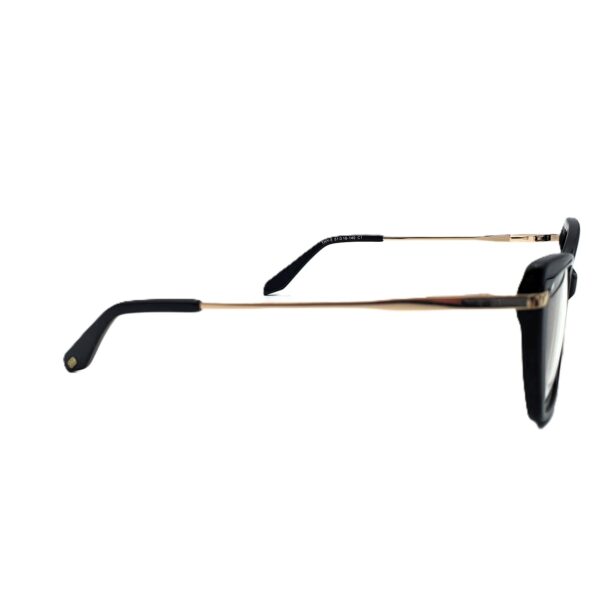 نظارة طبية بوليفار دي أو سي كلاسيكية بتصميم عين القطة | أسود وذهبي | كود: 14108