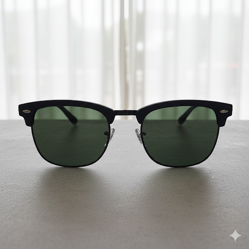 Bolivar Sunglasses Model 3016 – Black Club Master with UV Protection