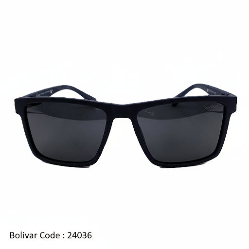 Bolivar × Cartier Sunglasses | UV400 Polarized – Navy Blue Matte (Unisex)