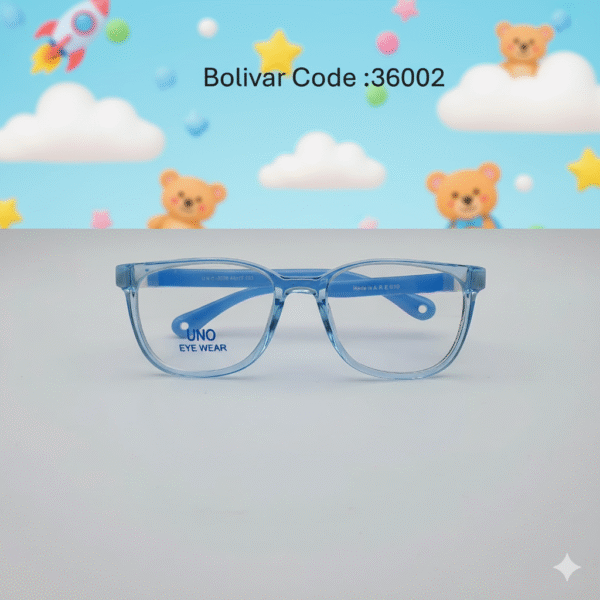 36002-4 Bolivar UNO Flexible Kids Glasses - Square Eyewear | Code: 36002