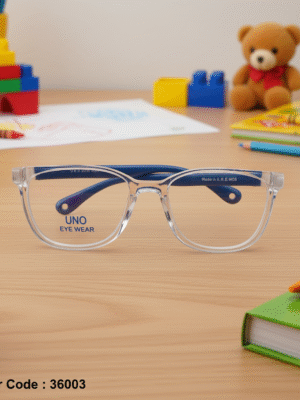 36003-1 نظارة أطفال بوليفار أونو - إطار كريستالي شفاف ومرن | كود: 36003