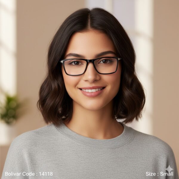 نظارة طبية توم فورد TF5411 أسود كلاسيكي – إطار أسيتات للوجه الصغير