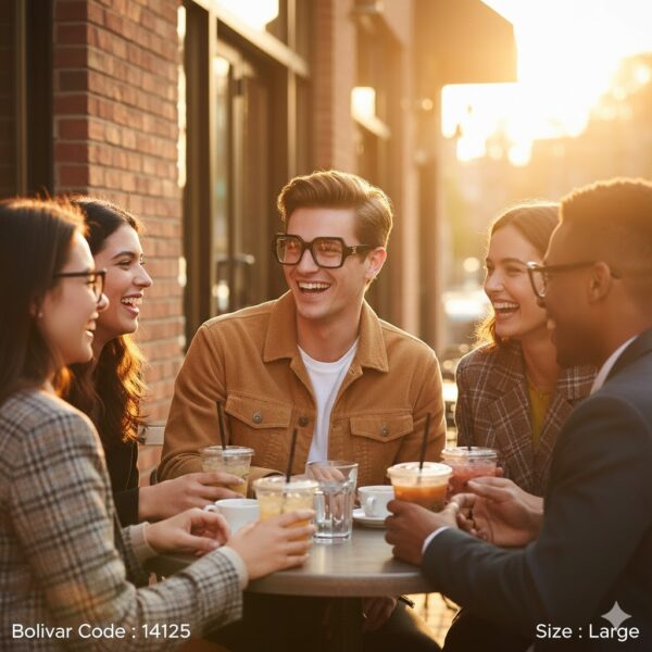 نظارة طبية Celine CL50131 – إطار هندسي عريض بنقشة التُرتويز الراقية