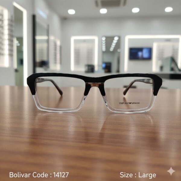 نظارة طبية إمبوريو أرماني مستطيلة – موديل EA326F – لون مزدوج C7