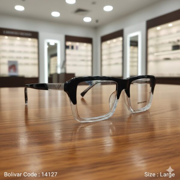 نظارة طبية إمبوريو أرماني مستطيلة – موديل EA326F – لون مزدوج C7